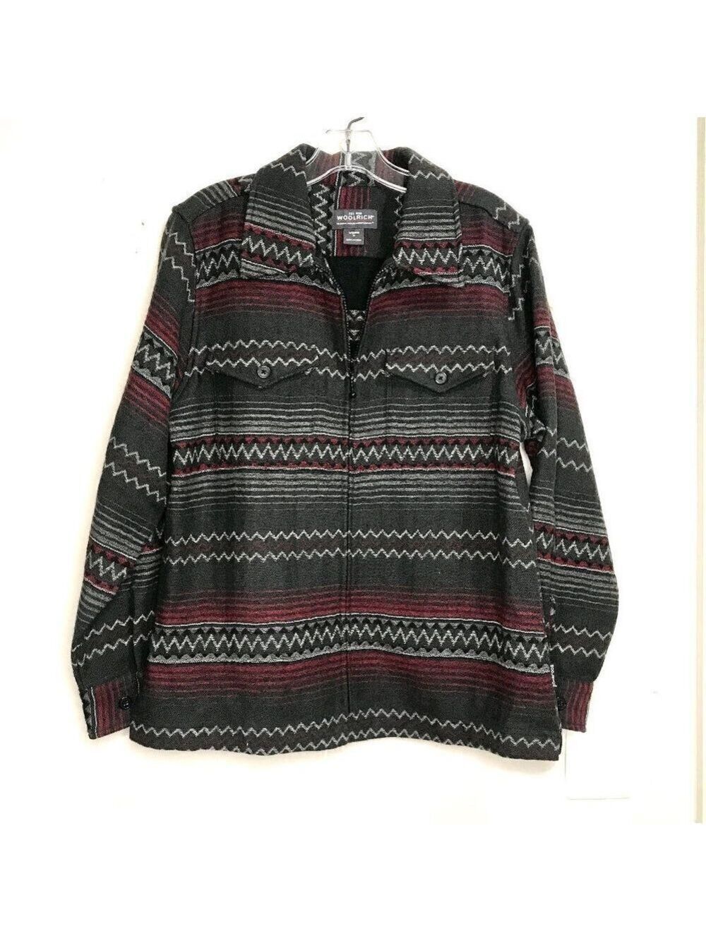 Woolrich 70% Wool Blend Zipper Front Jacket Sz M
